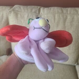 Vintage TL Toys Butterfly Hand Puppet Plush Stuffed Animal Pretend Toy F…